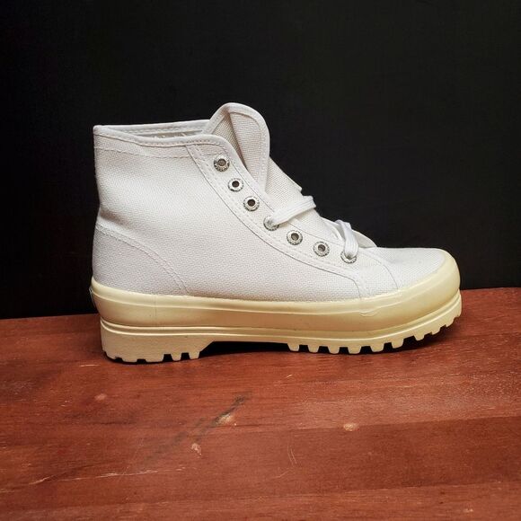 SUPERGA High Top Size 6 Alpina Shiny Gum 2341 Shoes Sneakers - Picture 6 of 12